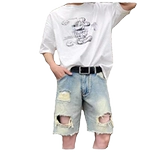 Tide, джинсовая юбка, летние шорты, трендовые штаны для отдыха, свободный прямой крой