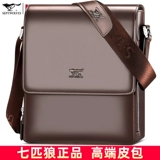 Septwolves, мужская сумка на одно плечо, сумка через плечо, кожаная небольшая сумка, из натуральной кожи