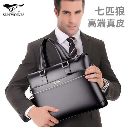 Septwolves, мужская барсетка, кожаная сумка на одно плечо, из натуральной кожи