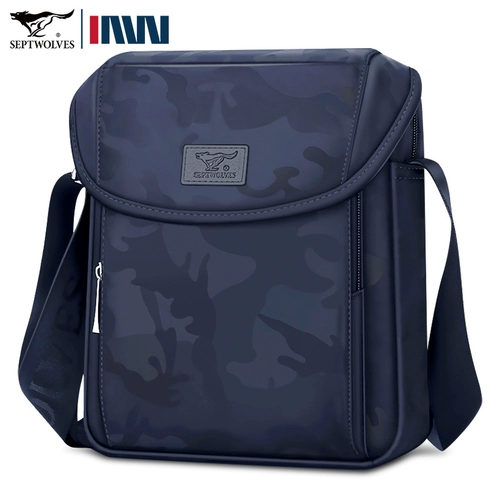 Septwolves, мужская сумка на одно плечо, сумка через плечо, тканевый вместительный и большой рюкзак для отдыха, городской стиль