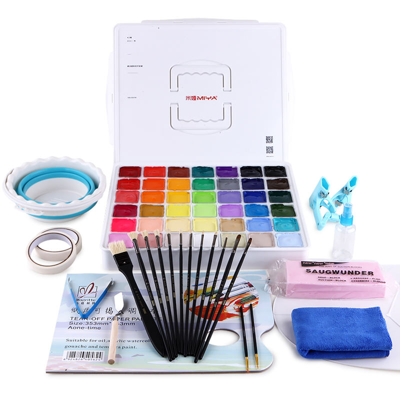 Miya Jelly Pigment 56 Color Miya Jelly Gouache Paint Tool Set 42 Color