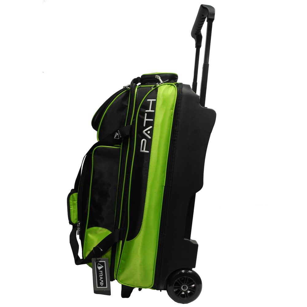 American Pyramid three-ball bag PATH series bowling bag pull bar bag bowling bag green black