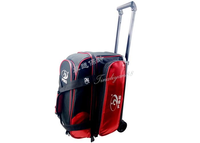 2017 new boutique 1680 DPBS đôi bóng xe đẩy bowling túi bowling bag hai túi bóng đỏ Bộ bóng Bowling kid 
