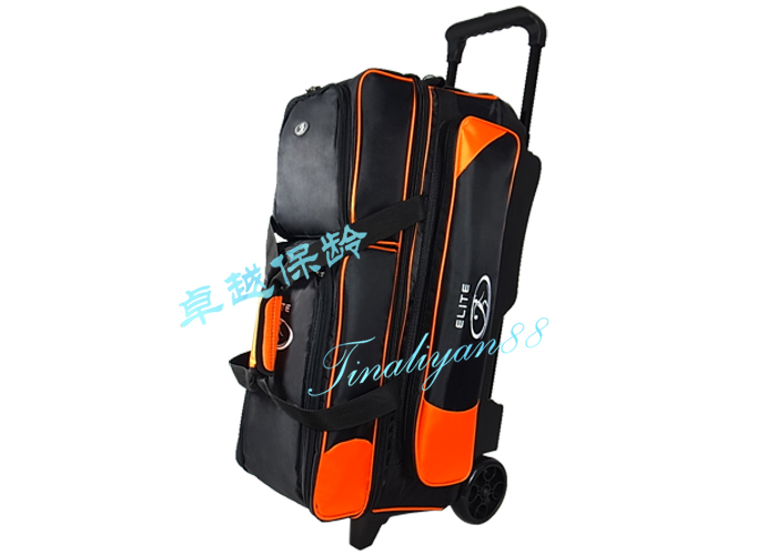 ELITE mới ba túi túi bóng bowling túi xe đẩy túi bowling! Bốn màu đen bạc Túi Đựng Bóng Bowling