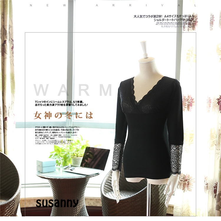 Mùa thu đông 2018 mới V-cổ ren body body hình dáng nữ thần ấm áp CZ BL2870 đồ lót hàng hiệu