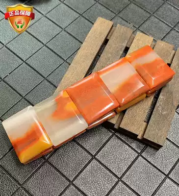 Yunnan natural yellow dragon Jade A goods Jinsha old material hand brand string men and women ice seed eggplant mountain old material