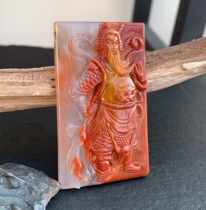 Authentic Yunnan natural Huanglongyu Guan Gong Pendant Necklace Pendant Wu Caishen Wuyuzai Old Material