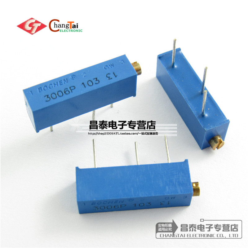 Multi-ring precision adjustable resistance 3006 potentiometers 50K 3006P-503 side tuning electronic components