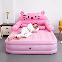 Cartoon inflatable mattress household double ktcat air bed single padded raised lazy floor electric inflatable bed