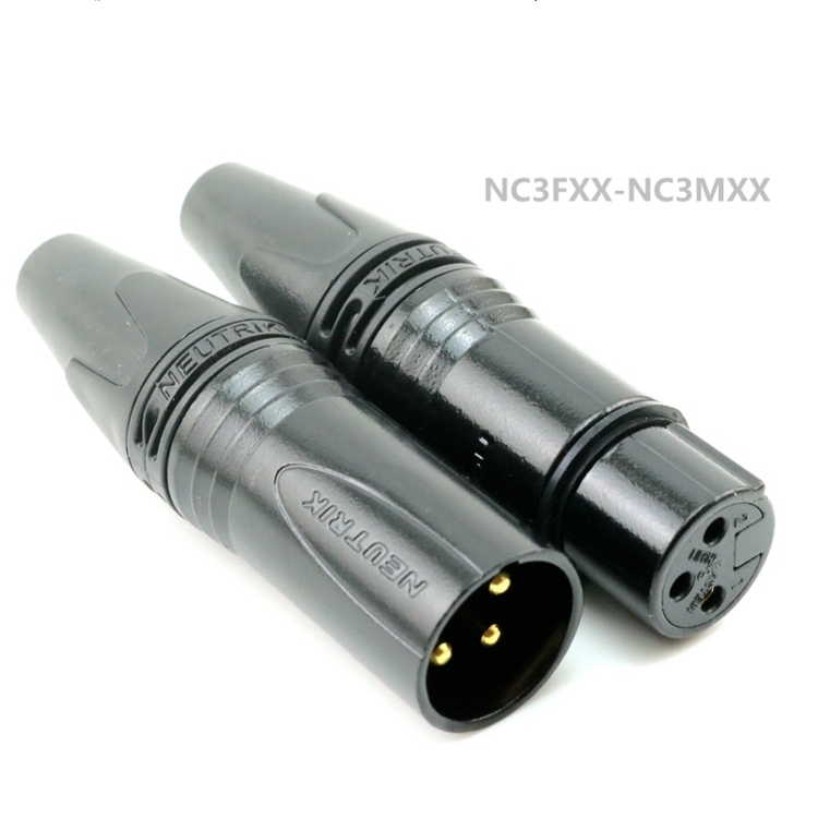 New NEUTRIK Newquick NC3MXX XLR female plug three-core Canon male microphone connector XLR balance head