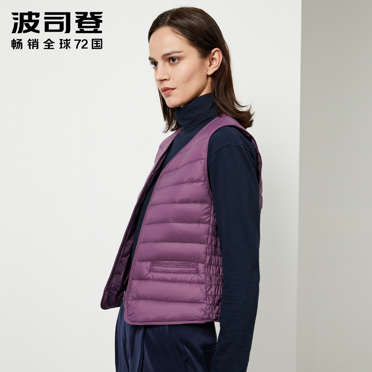 Bosden xuống người phụ nữ áo khoác ngắn vest 2019 mới mặc áo giáp V-cổ gần ánh sáng ngựa kẹp tay