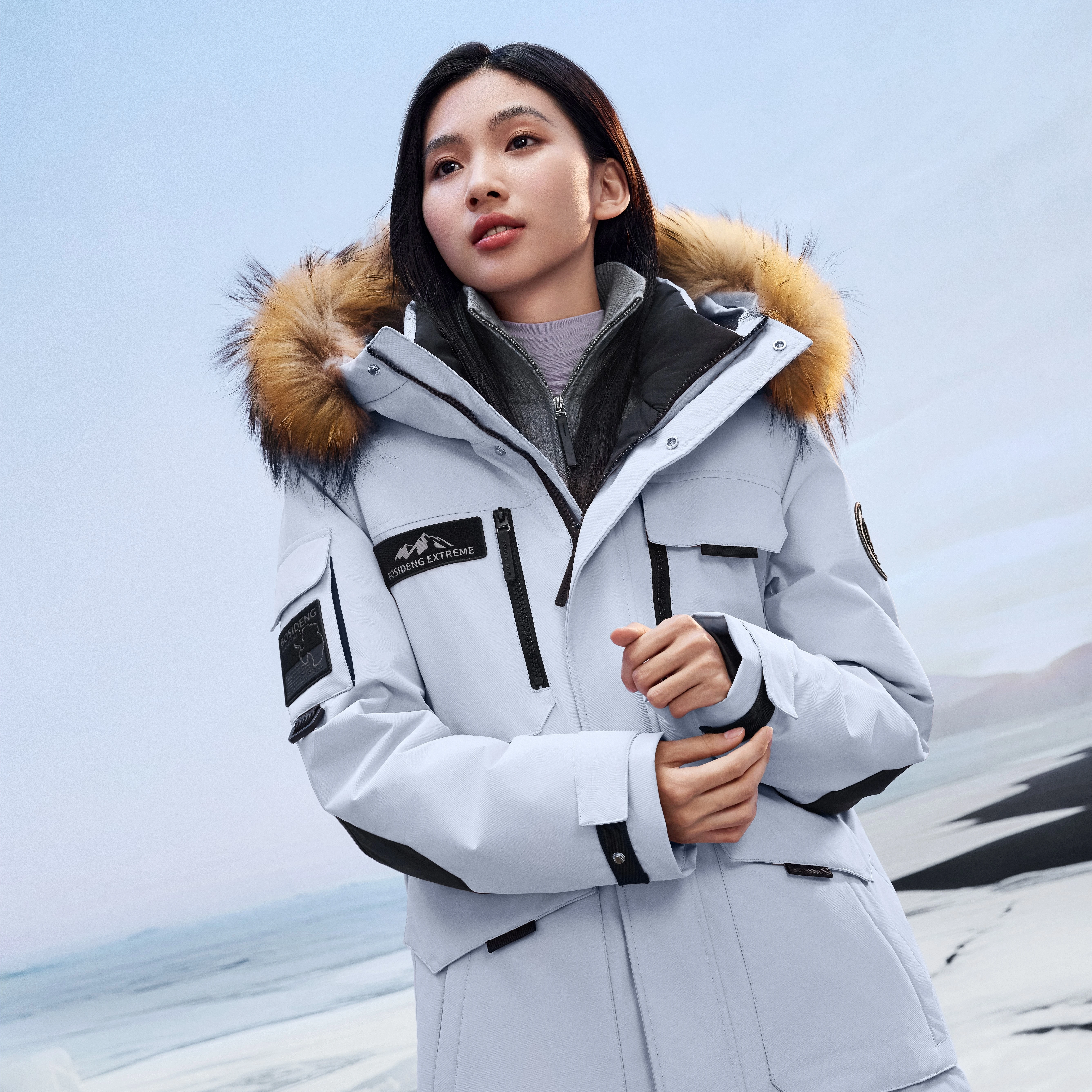 Демисезонная ветровка-пуховик с бархатистой текстурой, гусиный пух, для любимого