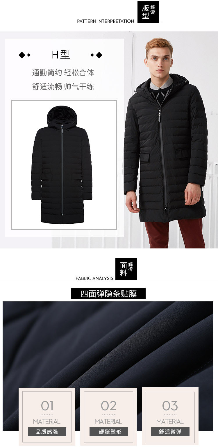 Blouson homme BOSIDENG    en Nylon - Ref 3123332 Image 9