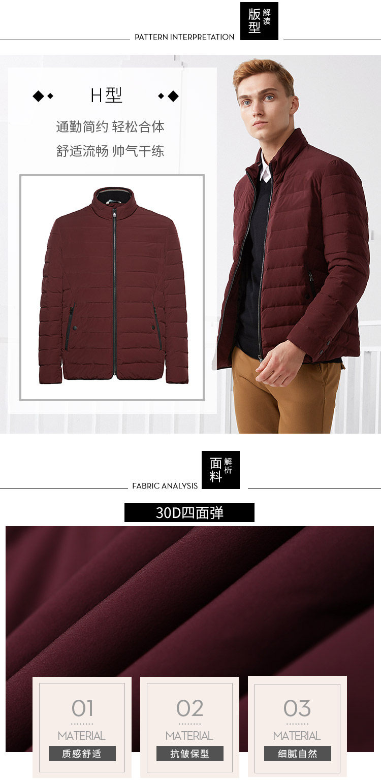 Blouson homme BOSIDENG    en Nylon - Ref 3120721 Image 9