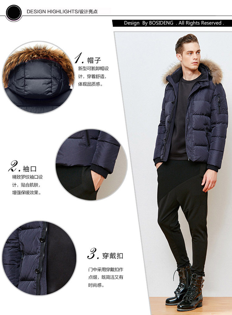 Blouson homme BOSIDENG    - Ref 3120222 Image 10