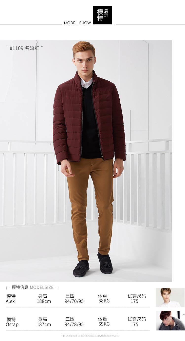 Blouson homme BOSIDENG    en Nylon - Ref 3120721 Image 15