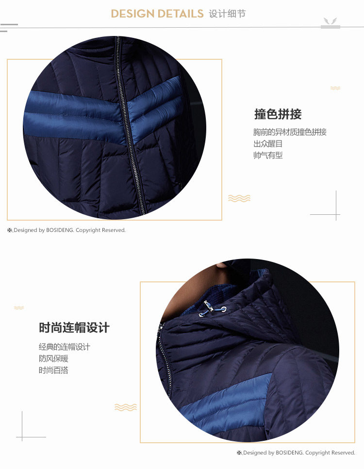 Blouson homme BOSIDENG    en Nylon - Ref 3121027 Image 9