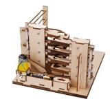 怡迪美 Деревянная трехмерная головоломка, конструктор с рельсами, «сделай сам», 3D