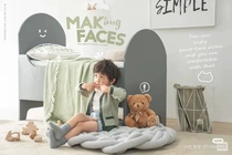 Real photography theme of childrens realistic photographic studio decoration design and photography