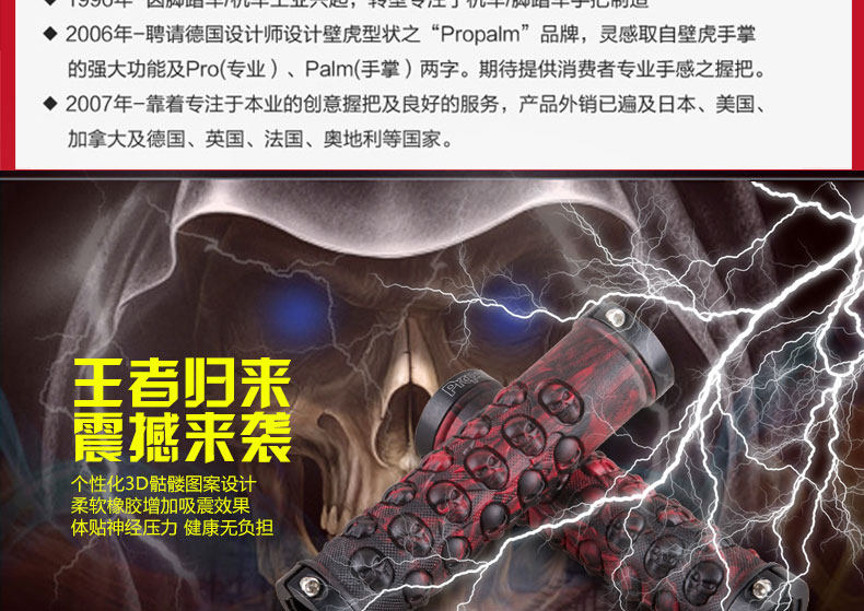 Poignées de vélo PROPALM - Ref 2343643 Image 3