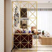 Nordic entrance partition Wrought iron screen Living room fashion entrance Golden screen Home entrance foyer decoration