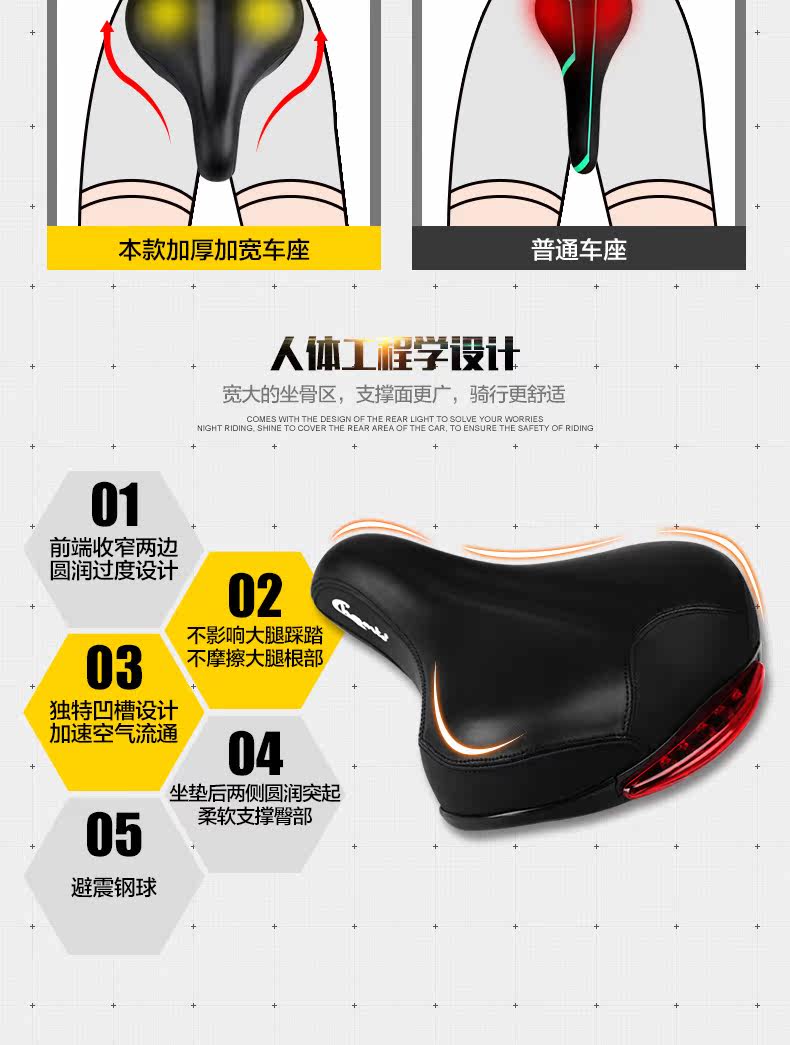 Selle de vélo Mountain Bike CHAUNTS - Ref 2349010 Image 13