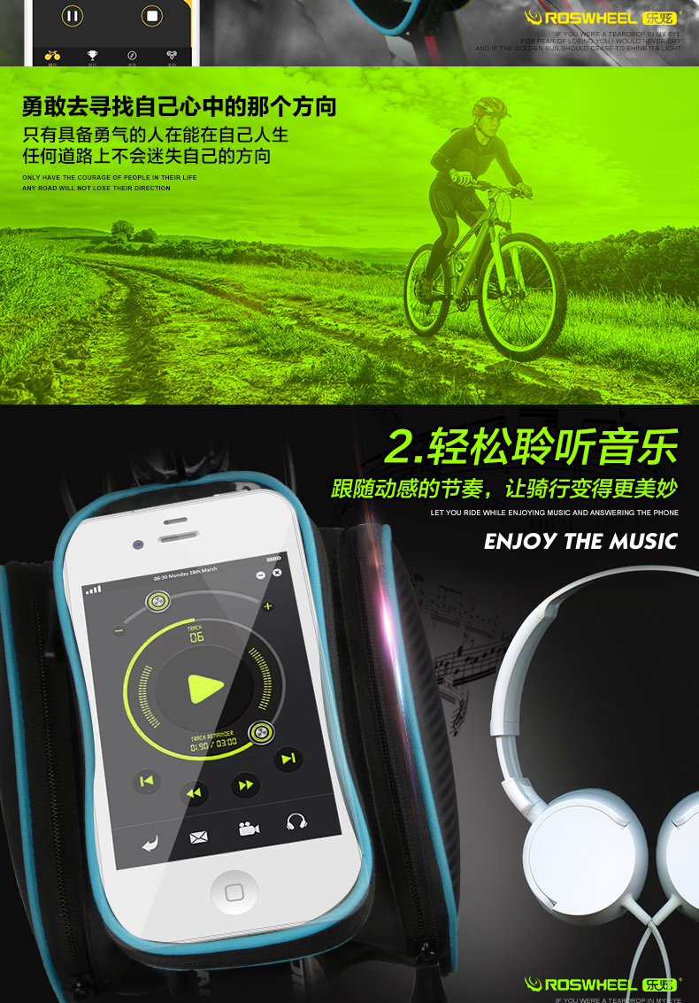 Sacoche pour vélo mixte ROSWHEEL - Ref 2211586 Image 10