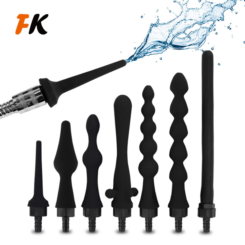 Energy head set silica gel anal cleaning rinse expands anal bead anal sex supplies for male female pull bead anal