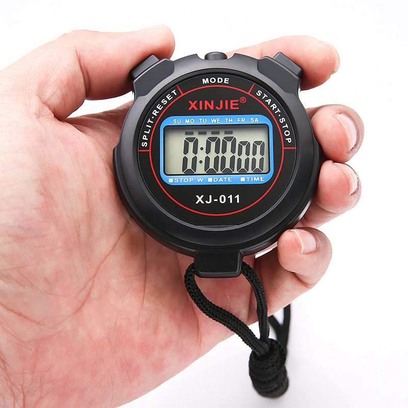 Stopwatch timer student running swimming track and field referee competition with professional fitness training mechanical electronic stopwatch