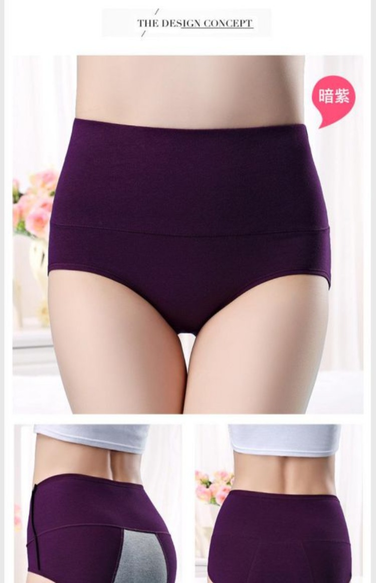 Cotton cotton sinh lý đồ lót phụ nữ eo cao bụng eo thời kỳ kinh nguyệt không thấm nước vệ sinh quần lót kinh nguyệt do lot nu