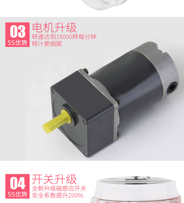Máy ép trái cây cầm tay Jenos JNS-5S - Máy ép trái cây máy xay sinh tố cầm tay