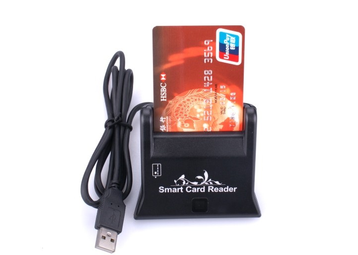 Computer financial card and IC card reader foreign Taiwan financial card reader straight chip card reader
