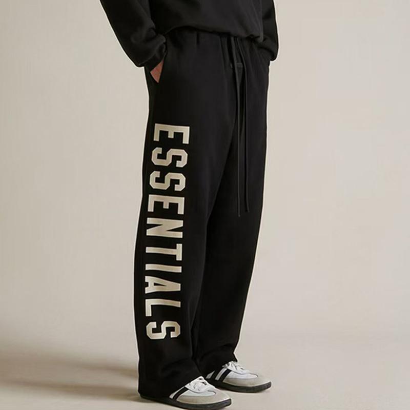 Fog Multi-Line Essentials Casual Pants American High Street Trendy Loose Casual Straight Drawstring Sweatpants Fog Multi-Line Essentials Casual Pants American High Street Trendy Loose Casual Straight Drawstring Sweatpants