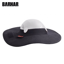BARHAR ha hat brim folding outdoor sun sunshade hat rock climbing stream landing safety helmet increase number