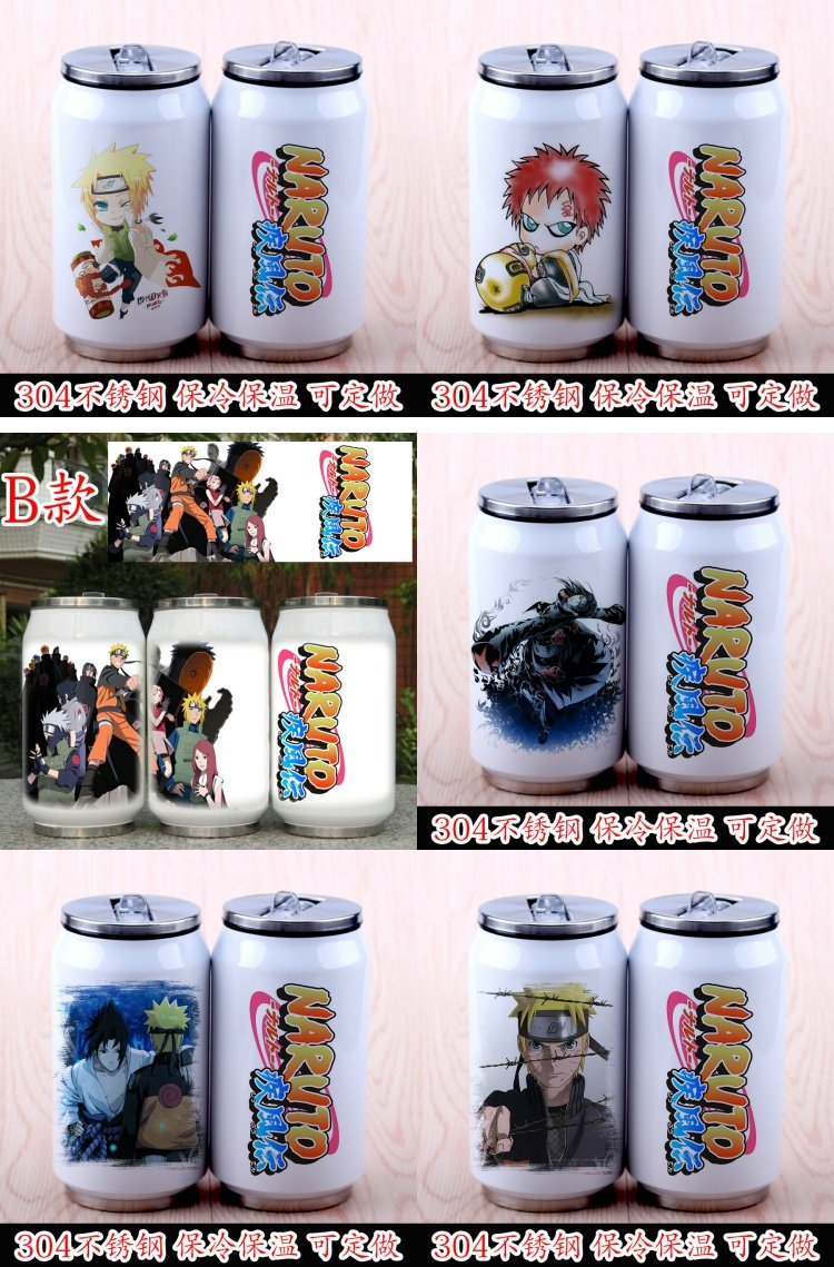 Naruto Cup Naruto Sasuke 鼬 Spot Kakashi Cup Cup Cans Cup Anime ngoại vi - Carton / Hoạt hình liên quan hình dán thủy thủ mặt trăng