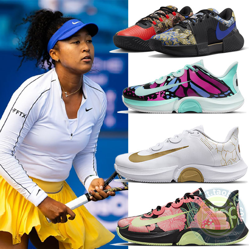 Nike Tennis Shoes for Men and Women 2024 Osaka Naomi French Open Full-Length Air Cushion Sports Shoes Fn4772/Fj2985