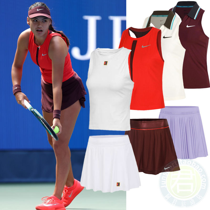 Nike Tennis Wear for Women 2026 Wimbledon Raducanu Zheng Qinwen Tank Top Short Skirt Quick-Drying Fz6764Fz6476 Nike Tennis Wear for Women 2026 Wimbledon Raducanu Zheng Qinwen Tank Top Short Skirt Quick-Drying Fz6764Fz6476