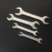 Forged galvanized open-ended wrench forged cast double-headed wrench multi-functional tool manual simple torque wrench