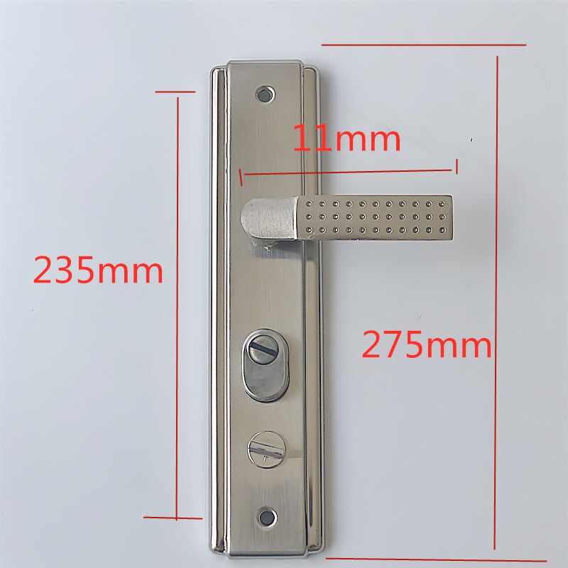 Anti-theft door platinum handle entry door lock multi-function handle with anti-pry plate aluminum alloy thickened handle universal
