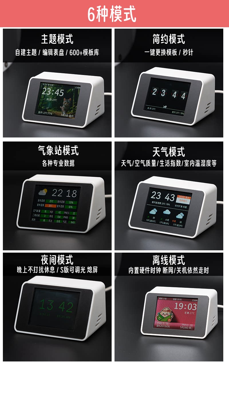 Smart Desktop Weather Station: Touch Screen Perpetual Calendar - Detail image 3