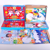 Young children handmade diy art course graffiti creative fun multi-scene theme creative painting set