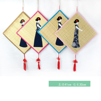 Primary school kindergarten decoration decoration classroom supplies corridor environmental decoration national style decoration beautiful bamboo curtain