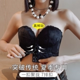 Нижнее белье, нескользящий бюстгальтер пуш-ап, тонкий летний бюстгальтер-топ, топ без лямок, невидимый бюстгалтер