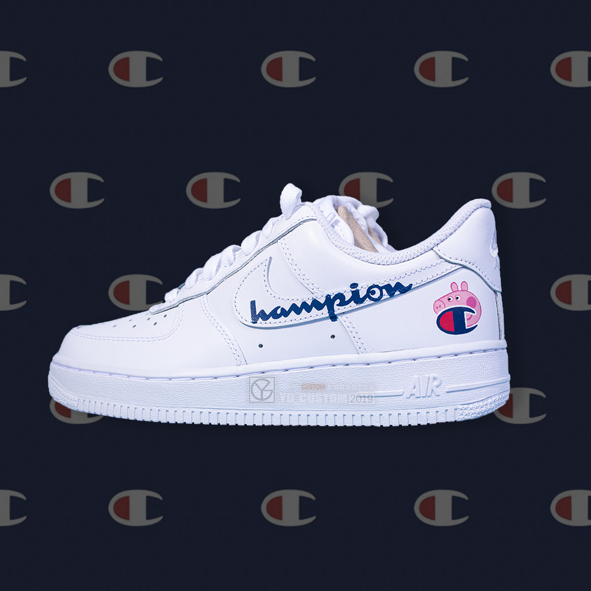 Sneakers Custom Sneakers Customised Sneakers Shoes Sneakers Shoes Graffiti Painted Hand-painted Shoes DIY Change Color Plus Character Air Force Coconut AJ1