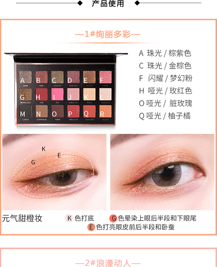 Big C home Fei Luer 18 màu phấn mắt nàng tiên cá Ji Wenyi hồi sinh ngọc trai mờ màu hoàng hôn ánh sáng màu đất - Bóng mắt bảng morphe