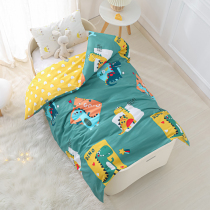 Custom quilt cover childrens kindergarten quilt kit 1 2m1 5m student single quilt cover pure cotton quilt cover cushion cover