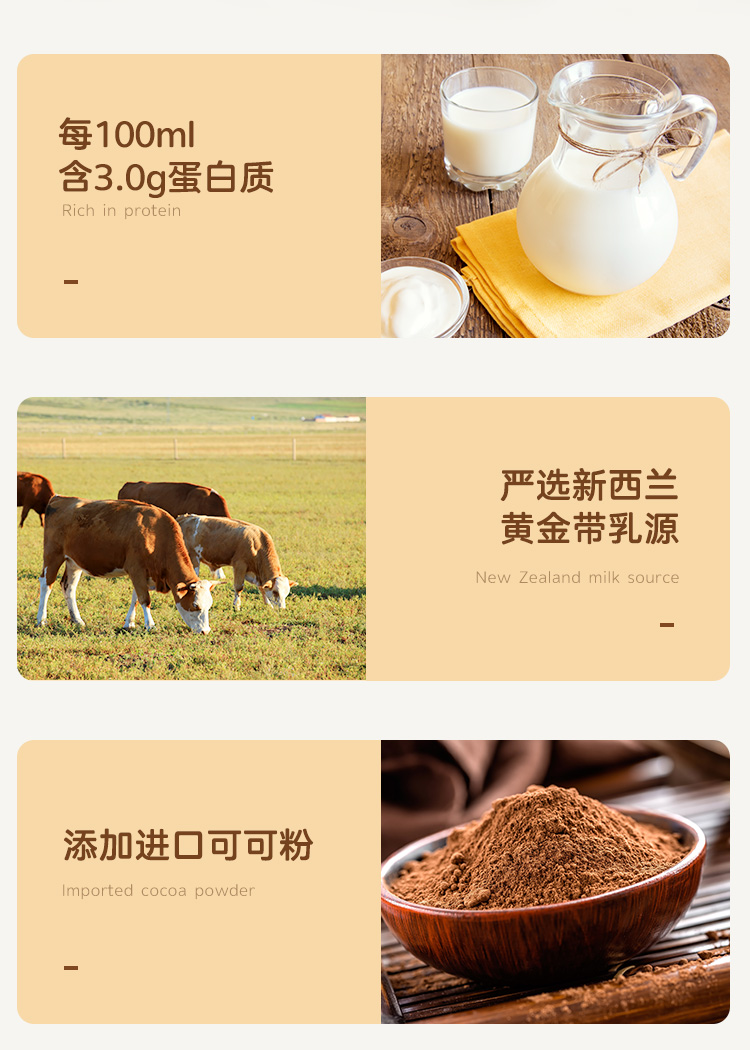 旺旺 旺仔牛奶巧克力奶 125ml*20瓶 图3