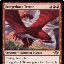 Magic: The Gathering Light Thunder Station OTJ Stingerback Terror English Pingjin