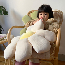 Yellow small daisy cuddle with pillow innet red cute large leaning pillow modern sofa cushions plush beige petals waist pillow