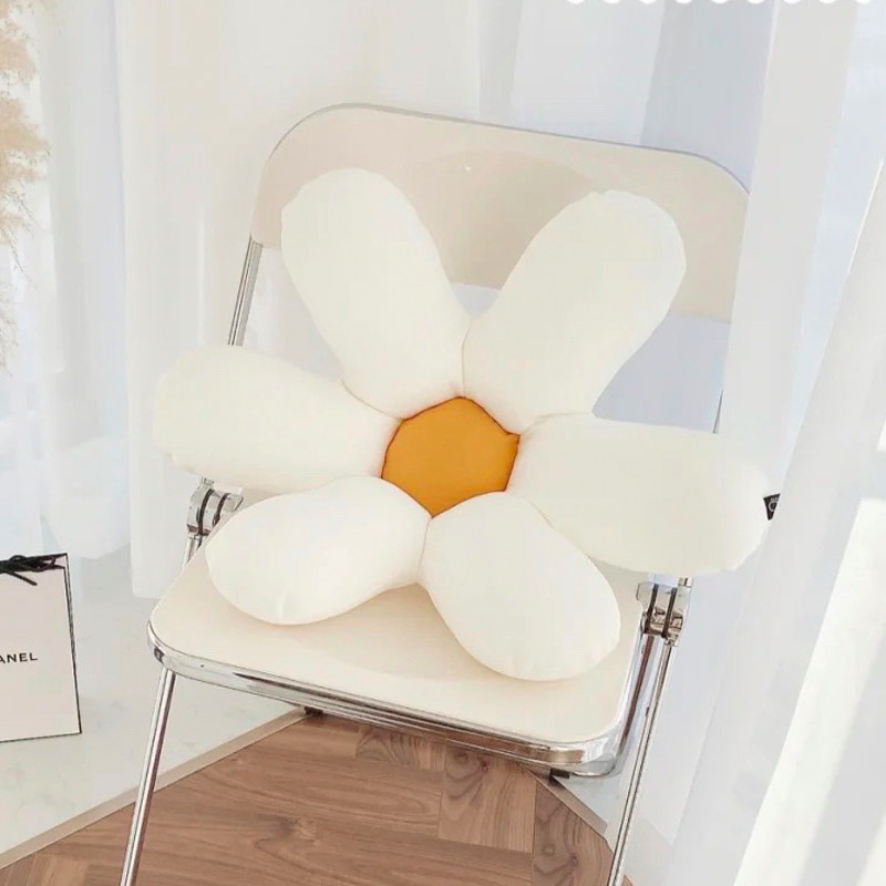 Net Red Ins Wind Six Petals Flowers Hugging Pillow Small Red Book Flowers Leaning On Pillows Eggs Sofa Cushions Folk-Turmeric Color Pillow-Taobao